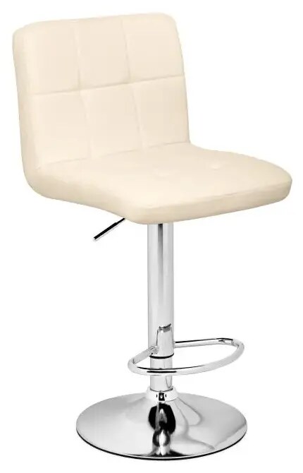 Барный стул Paskal beige / chrome, Бежевый