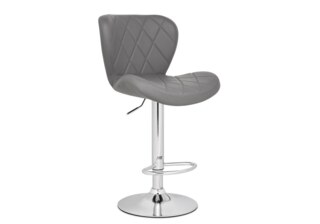 Барный стул Porch gray / chrome, Серый