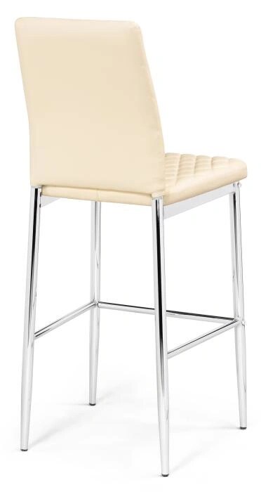 Барный стул Teon beige / chrome, Бежевый