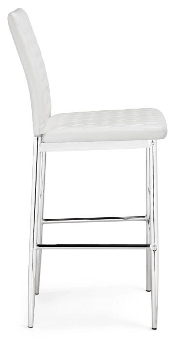 Барный стул Teon white / chrome, Белый