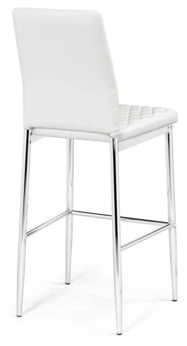 Барный стул Teon white / chrome, Белый
