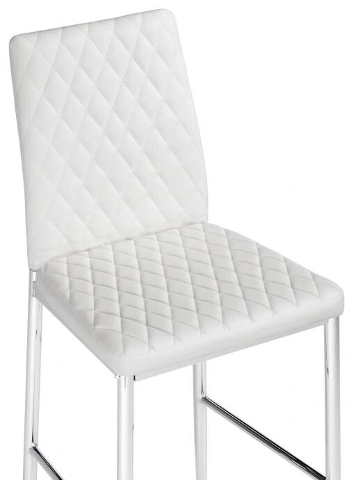 Барный стул Teon white / chrome, Белый