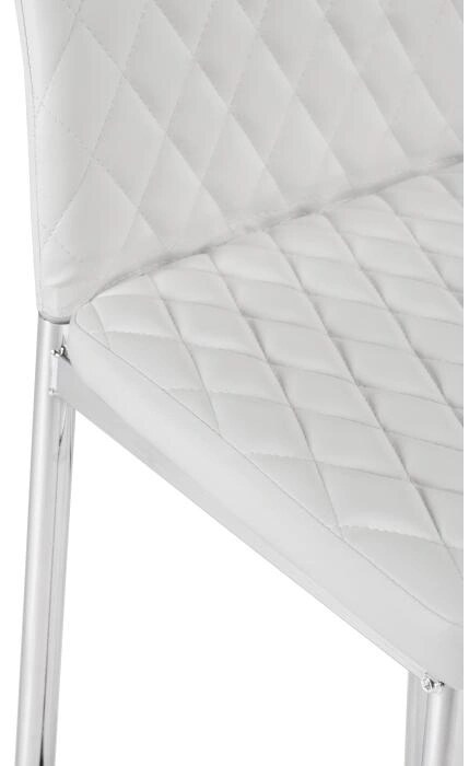 Барный стул Teon white / chrome, Белый