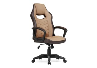 Компьютерное кресло Gamer коричневое, Бежевый