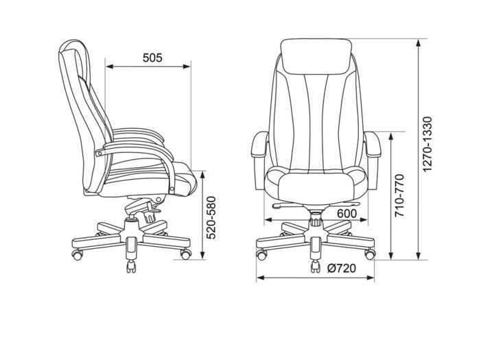 Кресло руководителя Бюрократ T-9922WALNUT, Коричневый