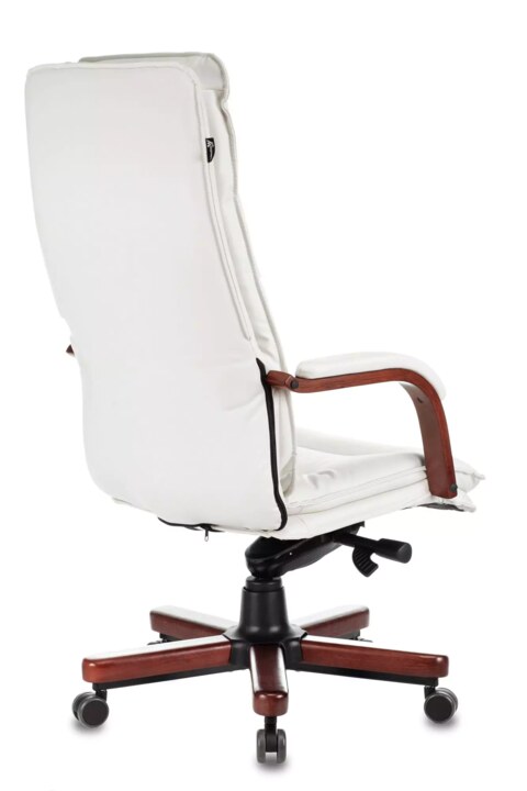 Кресло руководителя Бюрократ T-9927 Walnut, Белый