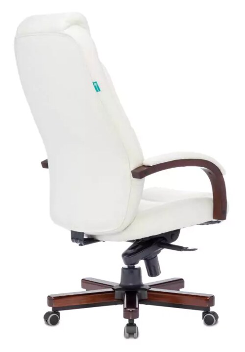 Кресло руководителя Бюрократ T-9923 Walnut, Белый