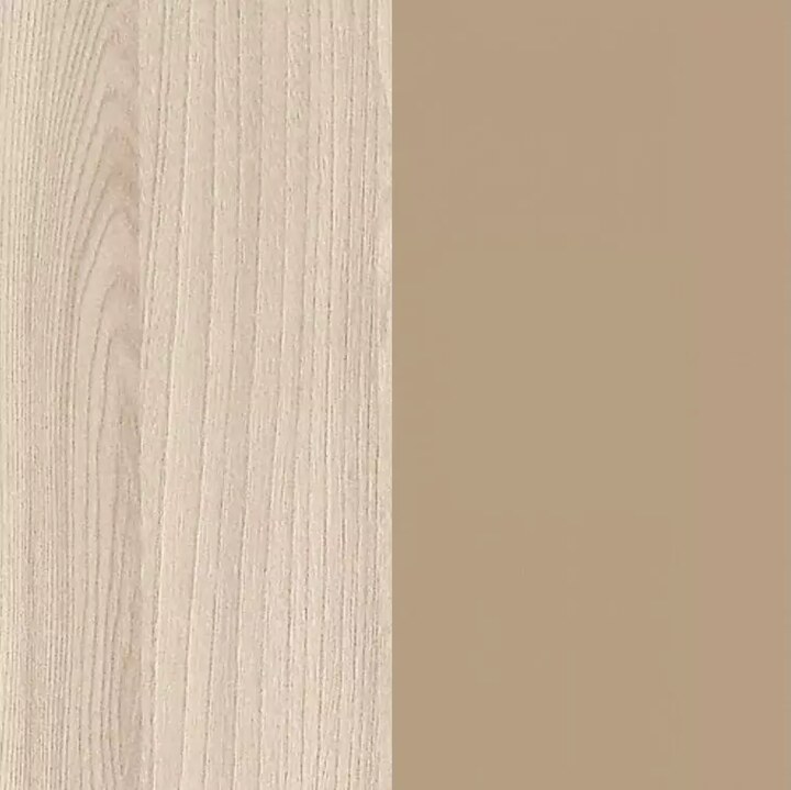 Стенка Ненси мдф глянец 3 с комодом Римини, Бежевый