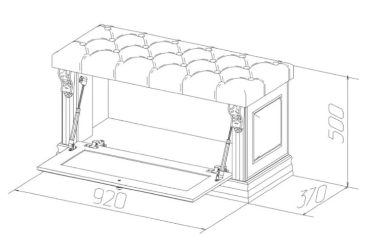 Банкетка Благо 5, Бежевый