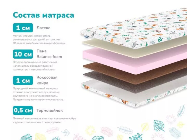 Матрас Димакс Детский, Белый