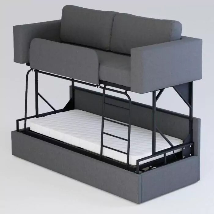 Диван-кровать трансформер, Серый