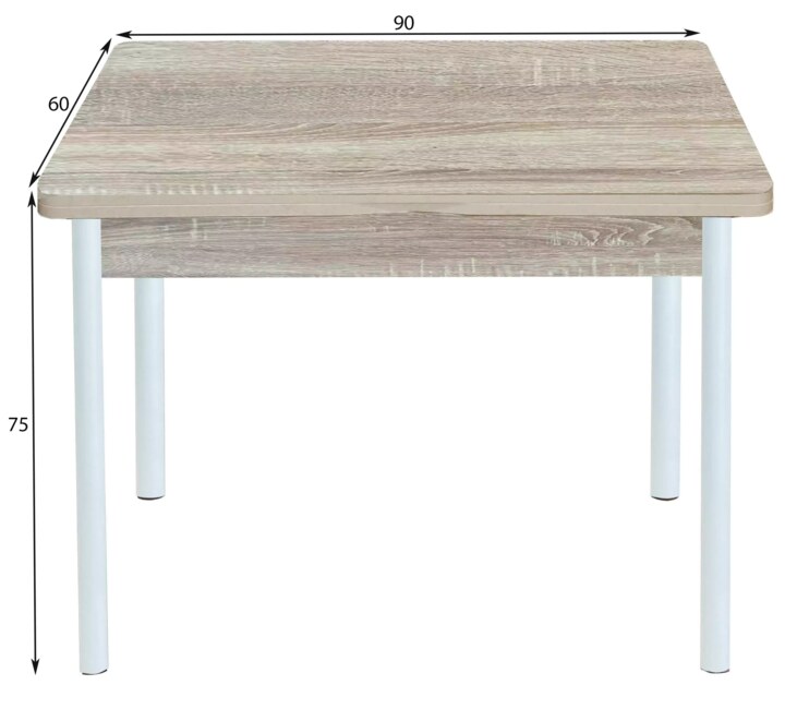 Стол обеденный раскладной Симпл, Бежевый