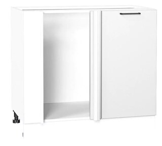 Шкаф нижний угловой Флэт White In 2S/Белый, Белый