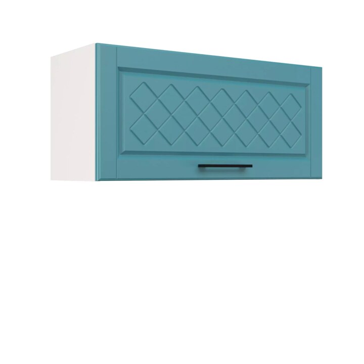Шкаф верхний горизонтальный ШВГ 800 Барселона морское дерево, Зеленый