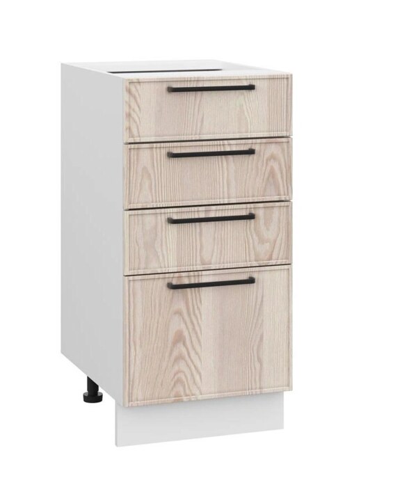 Шкаф нижний с ящиками ШНЯ 400 Либерти лиственница, Бежевый