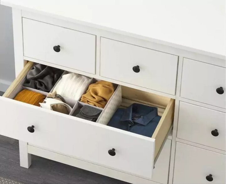 Комод с 8 ящиками HEMNES, Белый