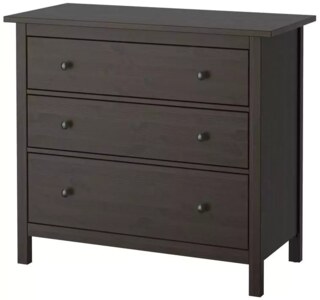 Комод с 3 ящиками HEMNES, Коричневый