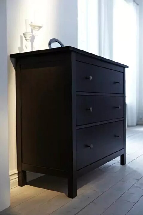 Комод с 3 ящиками HEMNES, Коричневый