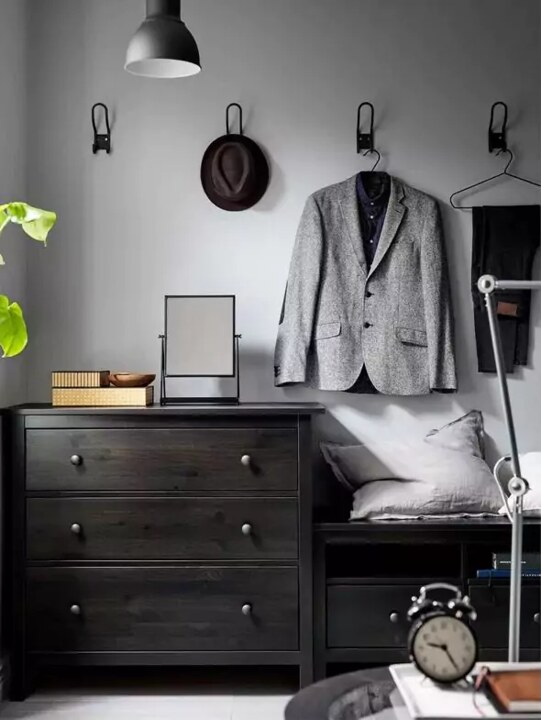 Комод с 3 ящиками HEMNES, Коричневый
