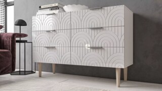Комод Сканди Йорк 9, Белый