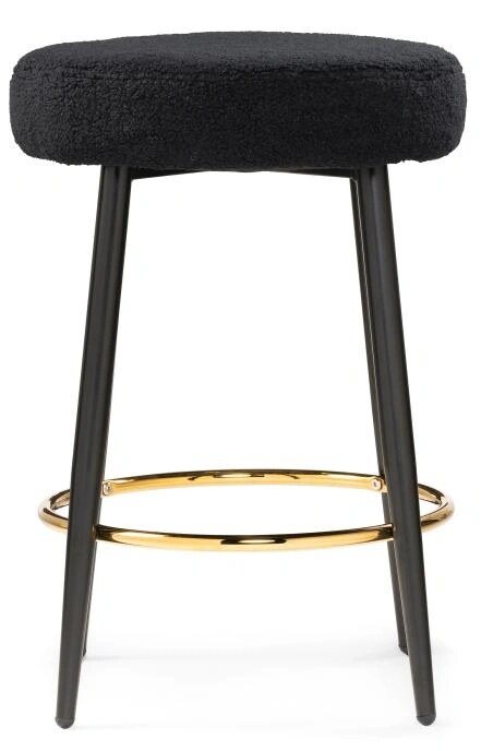 Барный стул Plato black fabric, Черный