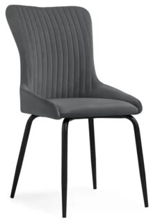 Стул на металлокаркасе Lado gray / black Стул на металлокаркасе, Серый