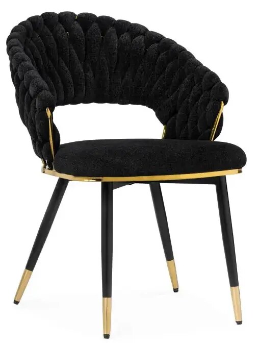 Стул на металлокаркасе Rakel black / gold Стул на металлокаркасе, Черный