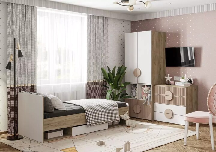 Кровать Мирра КР-800, Белый