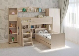 Двухъярусная кровать Легенда, Бежевый