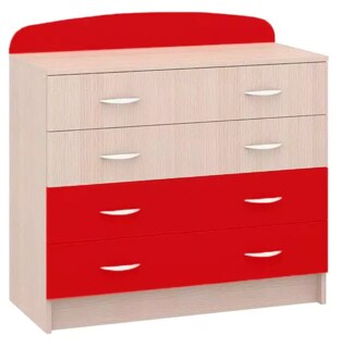 Комод Ника 441 BMS, Красный