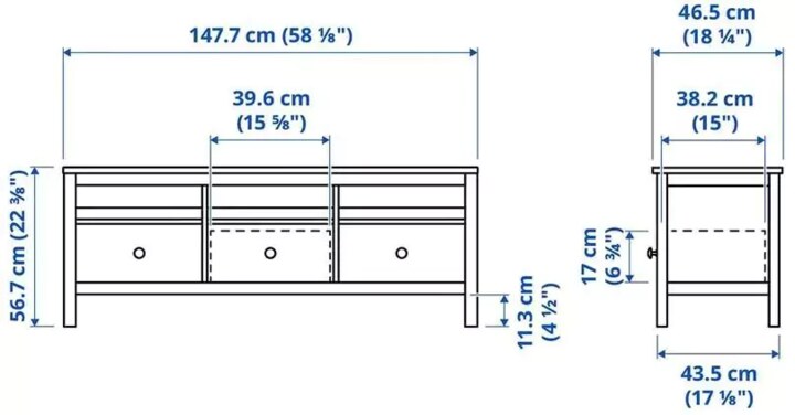 ТВ-тумба HEMNES, Белый
