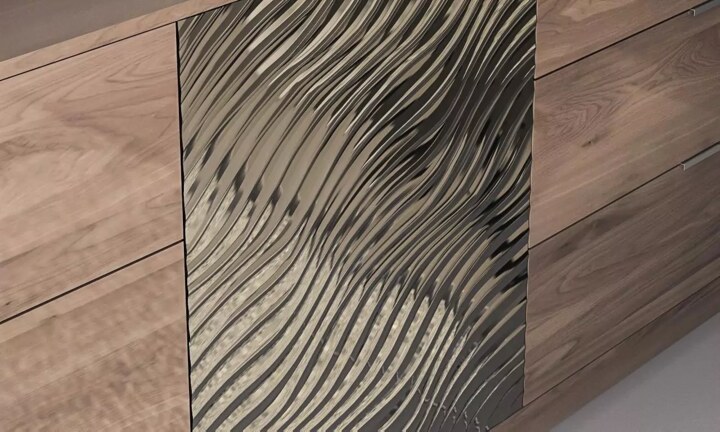 Комод Глянец 3D, Коричневый