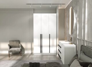 Комплект для спальни Бастион 2.5 м, Белый