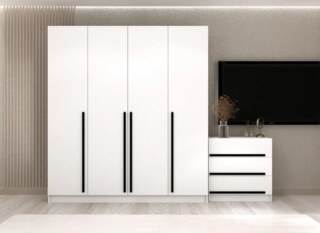 Комплект в гостиную Бастион 2,8 м, Белый