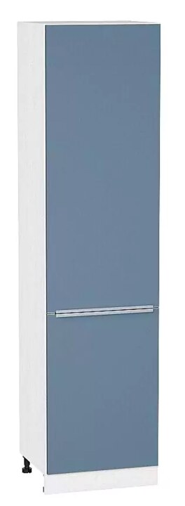 Шкаф пенал с 2-мя дверцами Фьюжн 600х2340 Silky Blue/Белый, Голубой