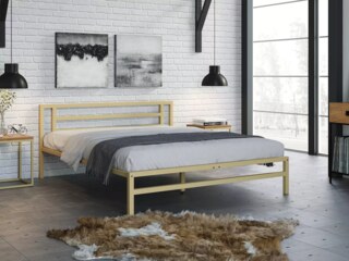 Двуспальная кровать Титан 160*200 Двуспальная кровать Титан, Бежевый