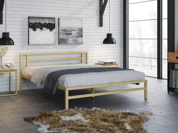 Двуспальная кровать Титан 160*200 Двуспальная кровать Титан, Бежевый
