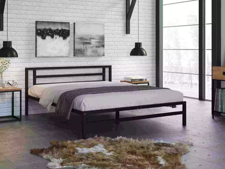 Двуспальная кровать Титан 160*200 Двуспальная кровать Титан, Бежевый