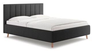 Двуспальная кровать Alma 180х200 с подъёмным механизмом багама серый, Серый