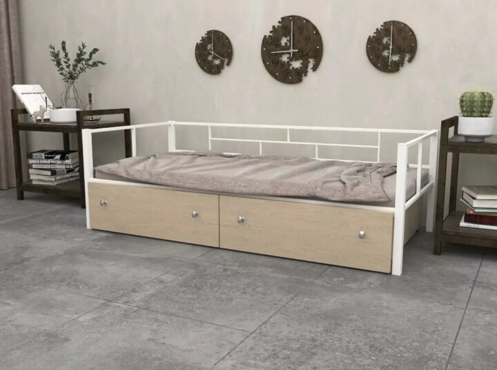 Односпальная кровать Арга с ящиком Односпальная кровать Арга, Белый