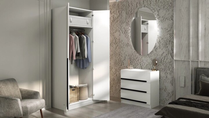 Комплект для спальни Бастион 2.0 м, Белый