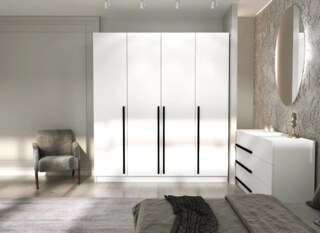 Комплект для спальни Бастион 3.3 м, Белый