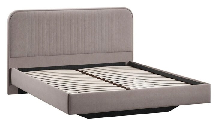 Двуспальная кровать без подъемного механизма 160х200 Тиффани Тип 1, Коричневый