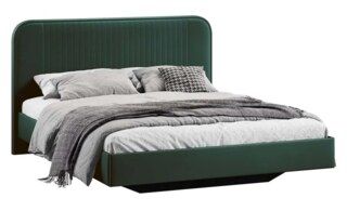 Двуспальная кровать без подъемного механизма 160х200 Тиффани Тип 1, Зеленый