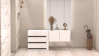 Комплект в прихожую Бастион 1.6 м, Белый