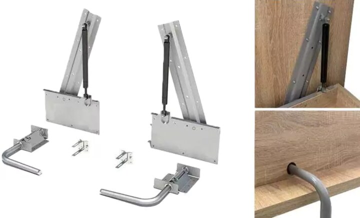 Шкаф-кровать трансформер Куба BMS, Бежевый