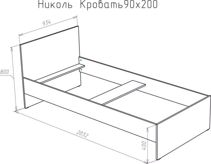 Кровать Модерн Николь, Белый