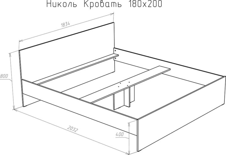 Кровать Модерн Николь, Белый