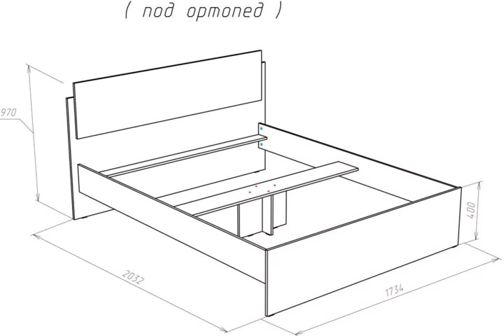 Кровать Бланка, Бежевый