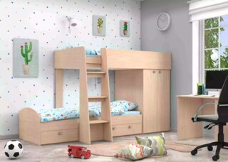 Двухъярусная кровать Golden Kids, Бежевый